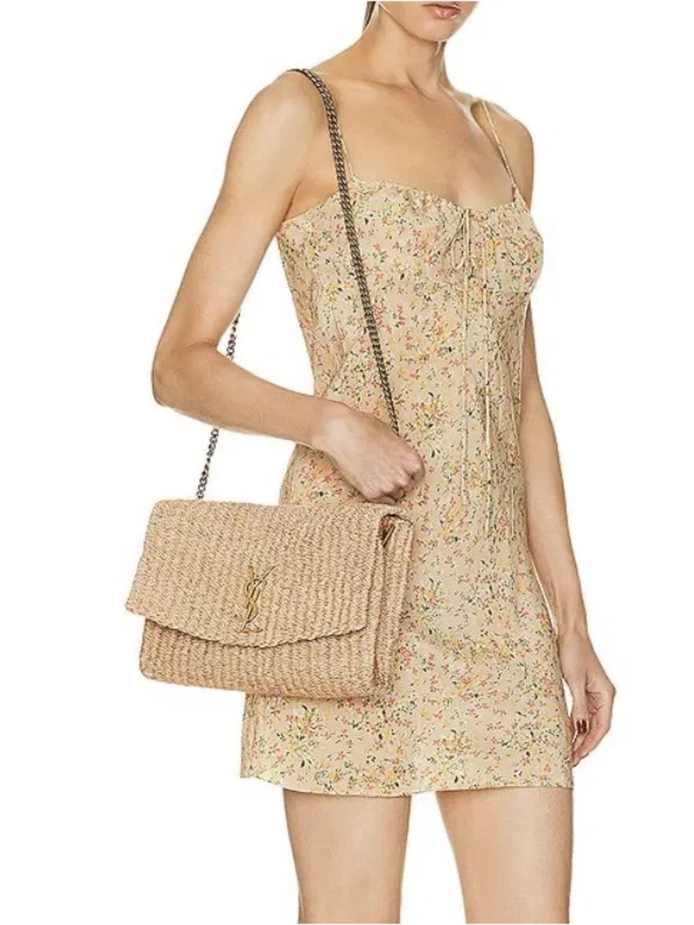 YSL Saint Laurent Raffia Bag - Picture 5 of 12